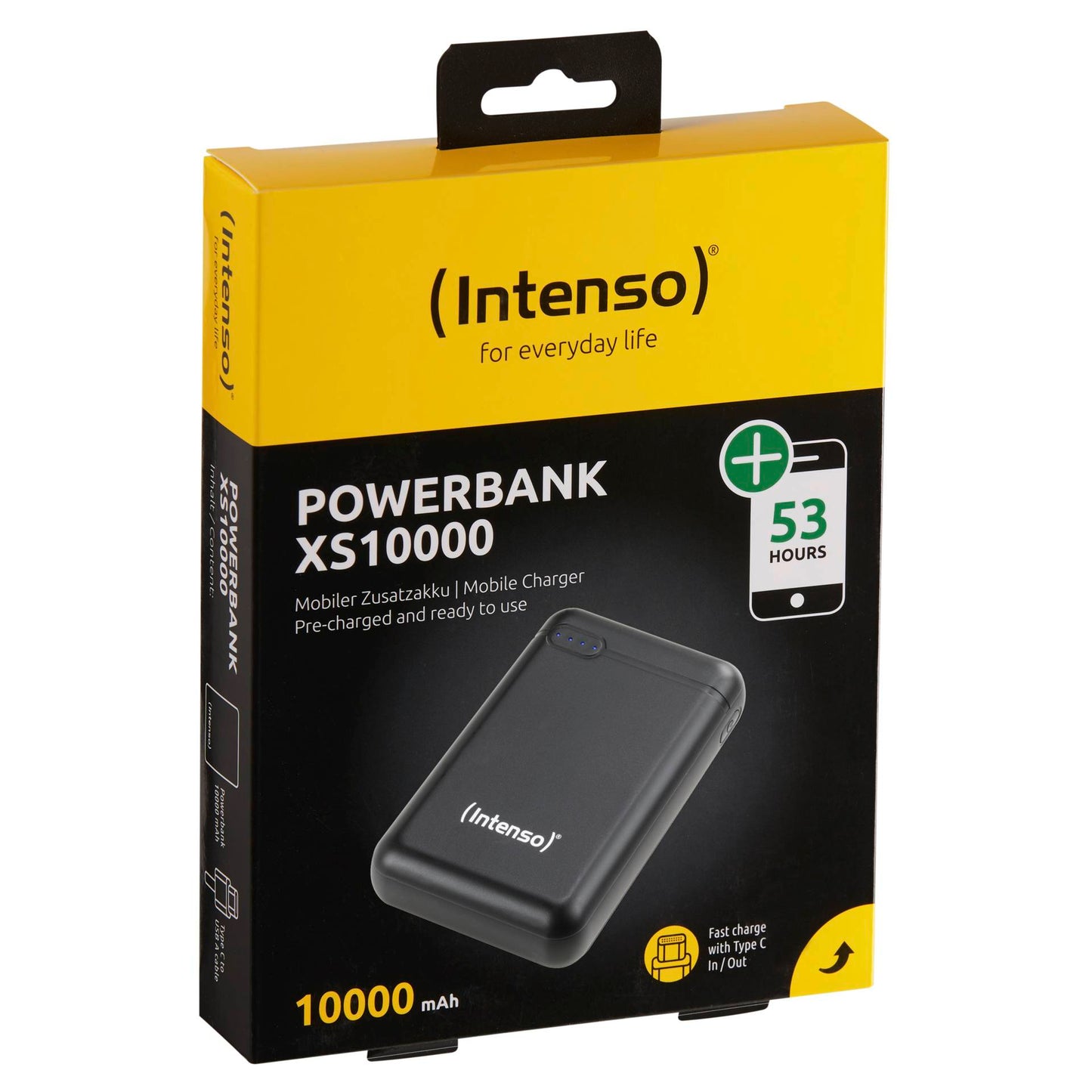 Intenso Powerbank XS10000 black 10000 mAh incl. USB-A to Type-C
