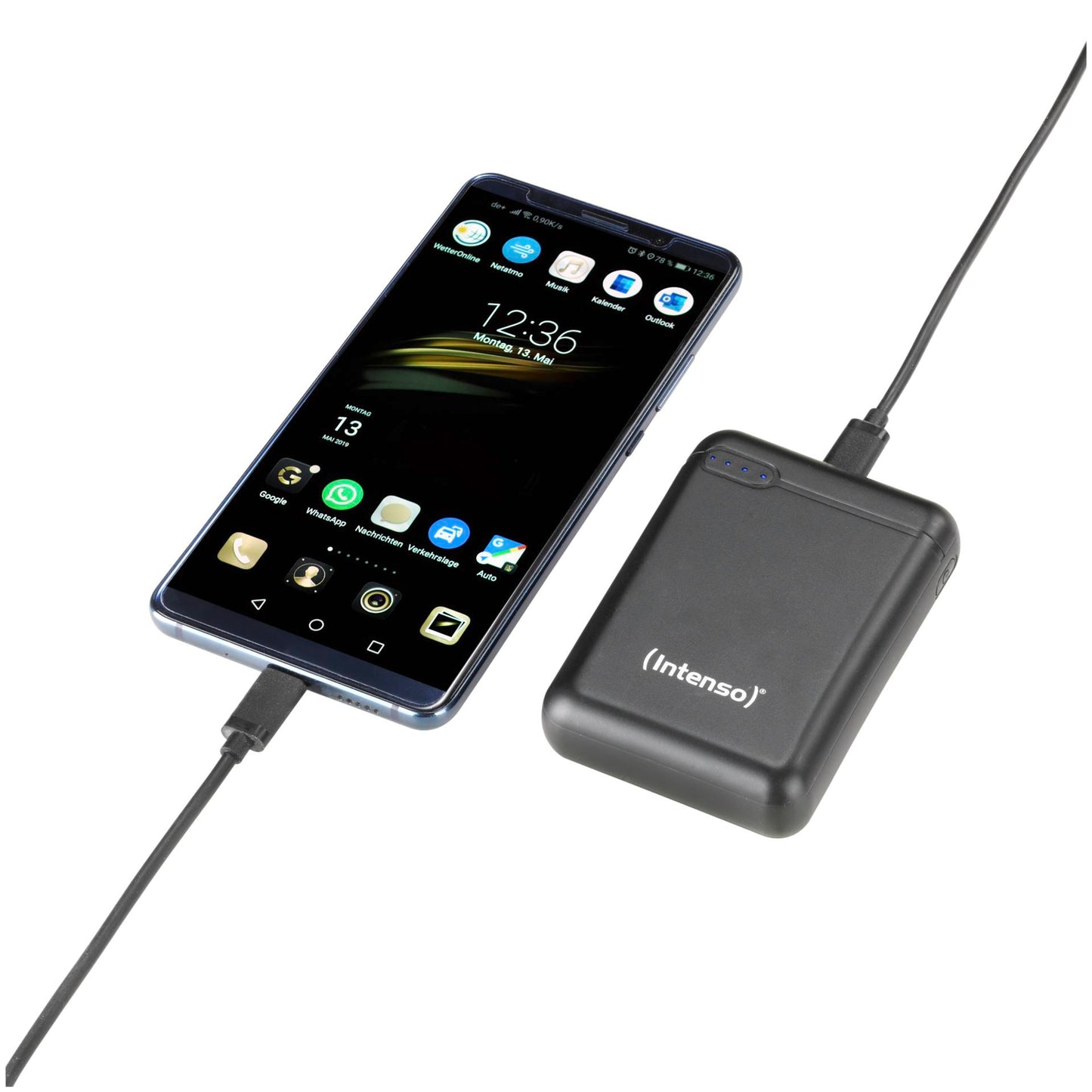 Intenso Powerbank XS10000 black 10000 mAh incl. USB-A to Type-C