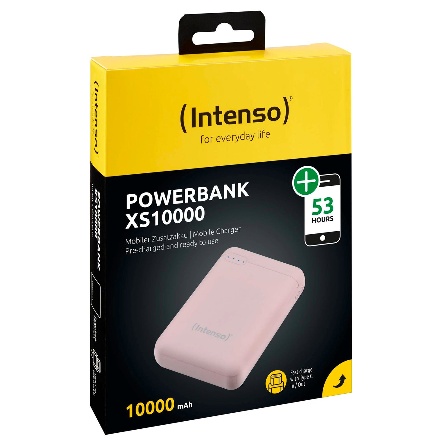 Intenso Powerbank XS10000 rosé 10000 mAh incl. USB-A to Type-C