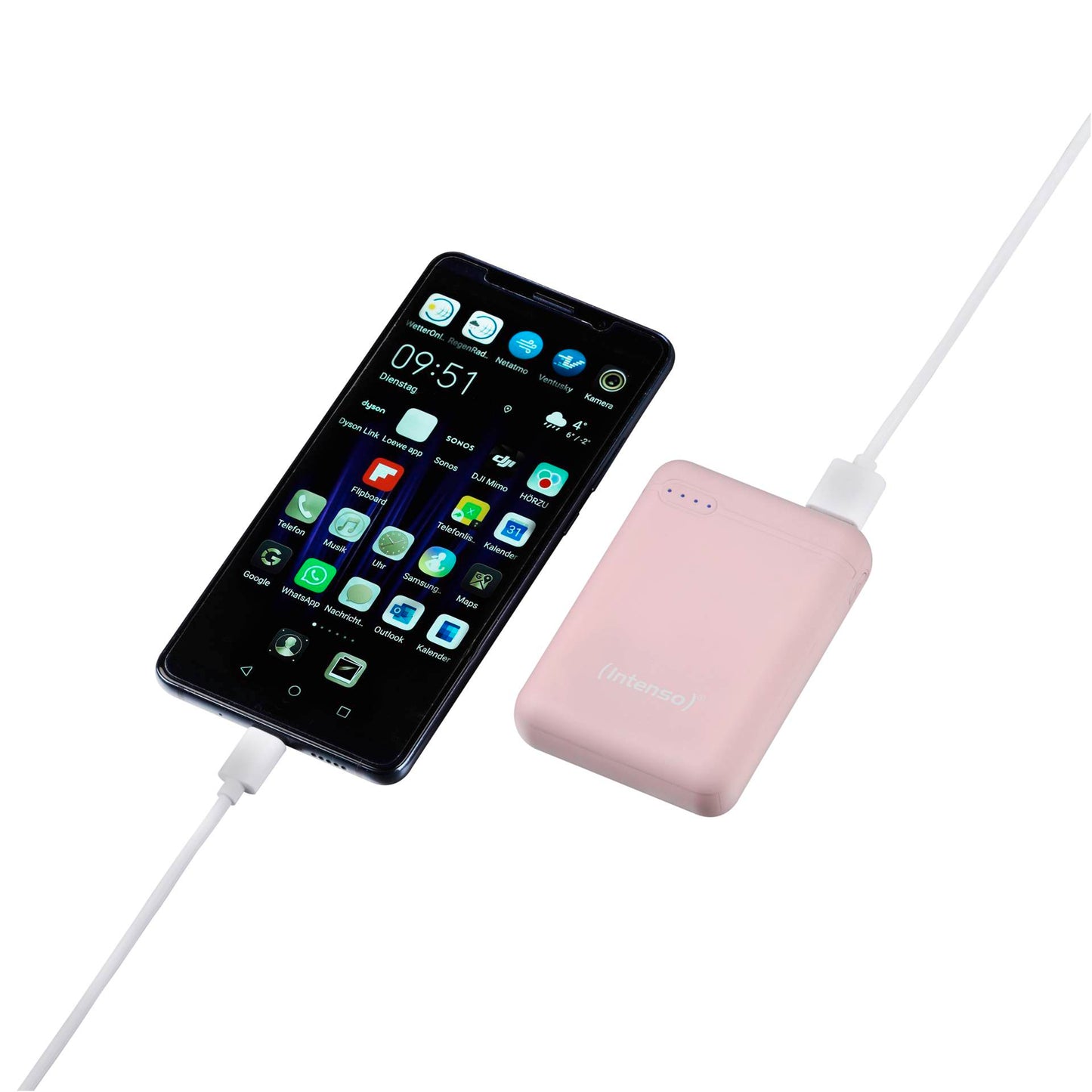 Intenso Powerbank XS10000 rosé 10000 mAh incl. USB-A to Type-C