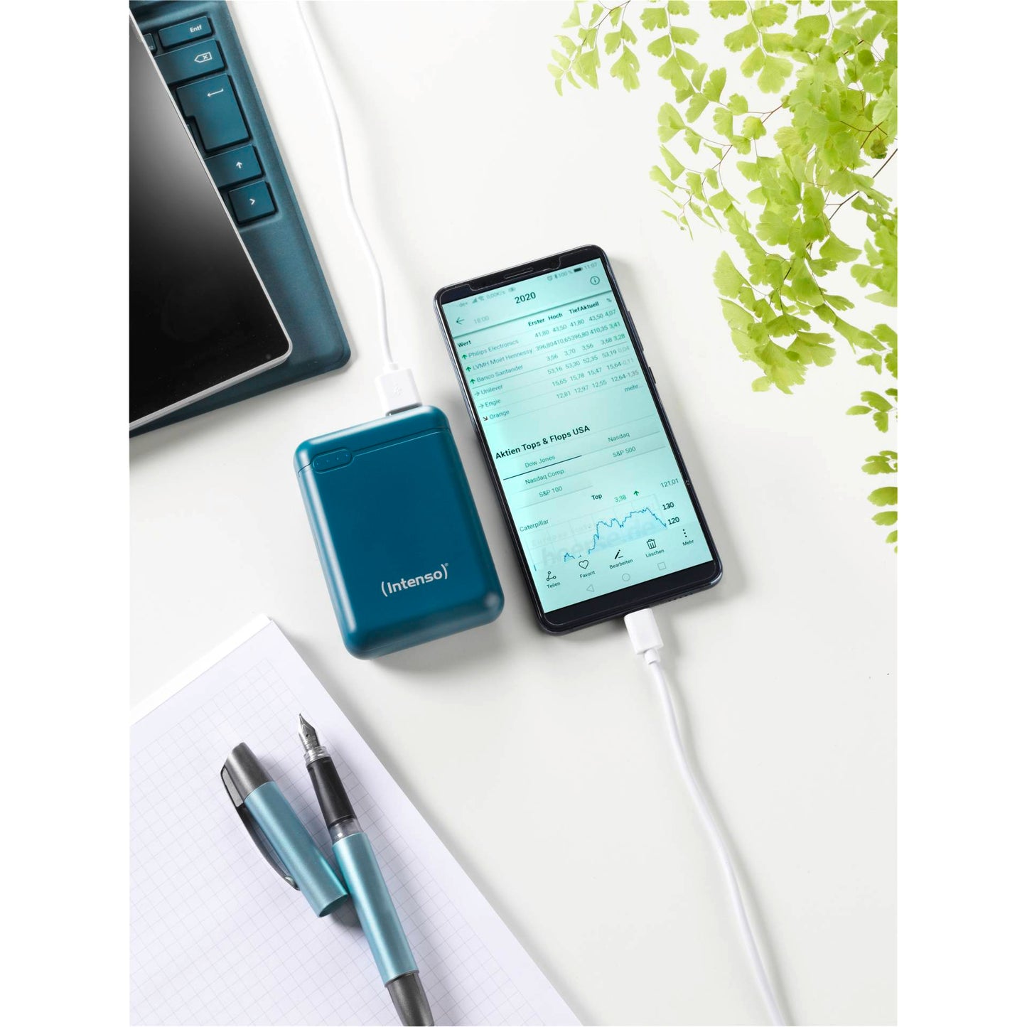 Intenso Powerbank XS10000 petrol 10000 mAh incl. USB-A to Type-C