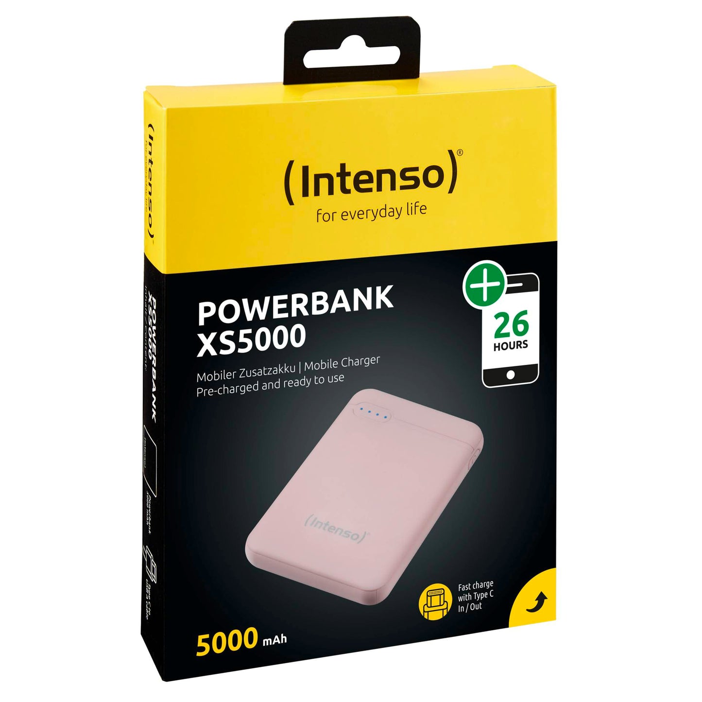 Intenso Powerbank XS5000 rosé 5000 mAh incl. USB-A to Type-C