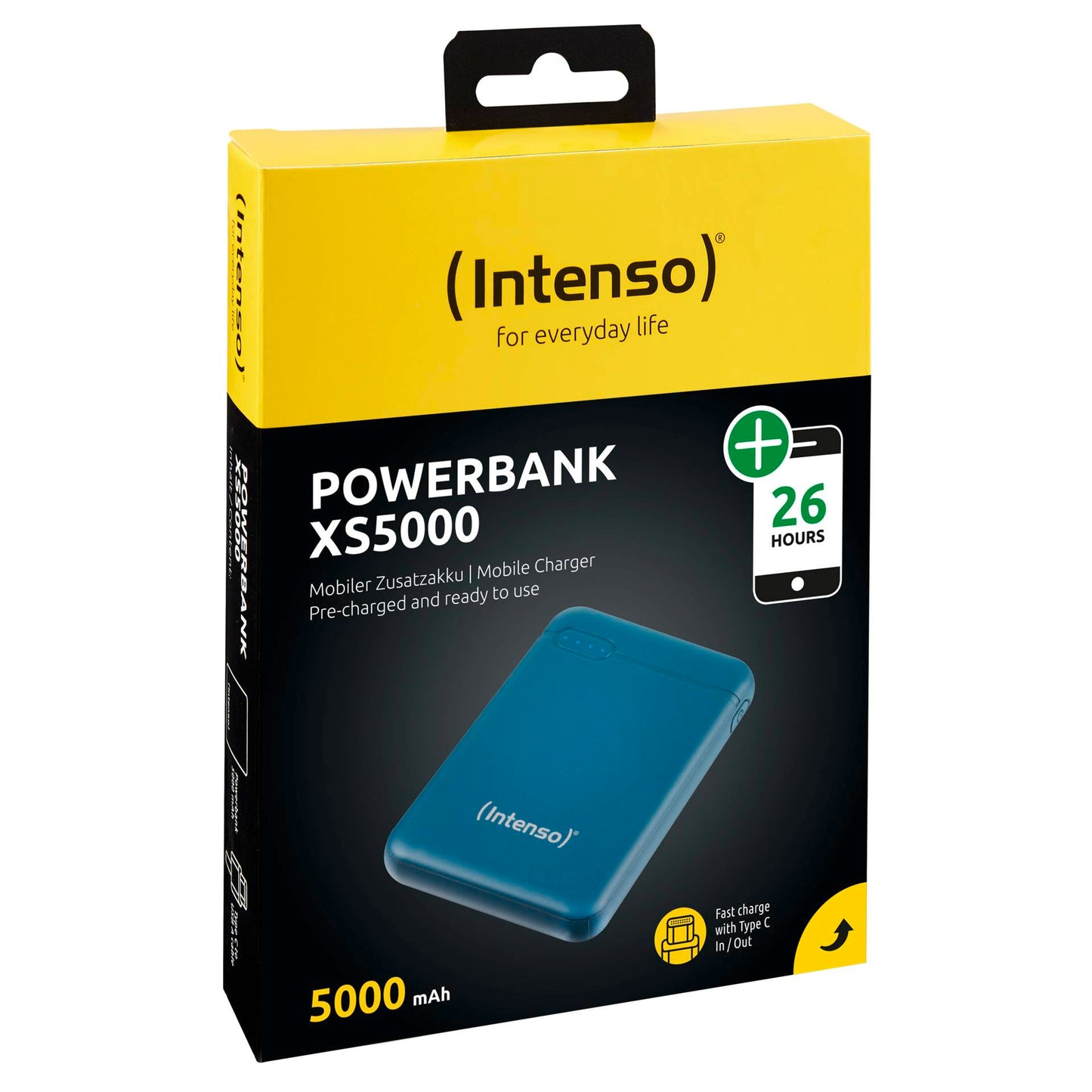 Intenso Powerbank XS5000 petrol 5000 mAh incl. USB-A to Type-C