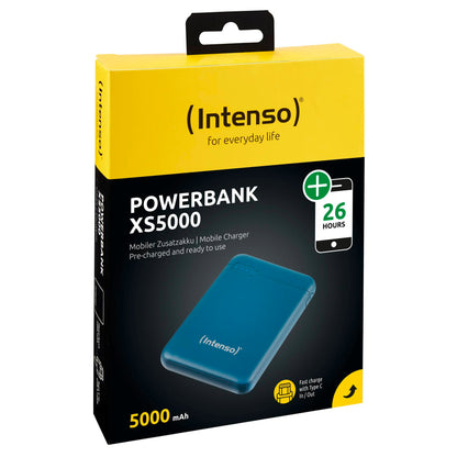 Intenso Powerbank XS5000 petrol 5000 mAh incl. USB-A to Type-C