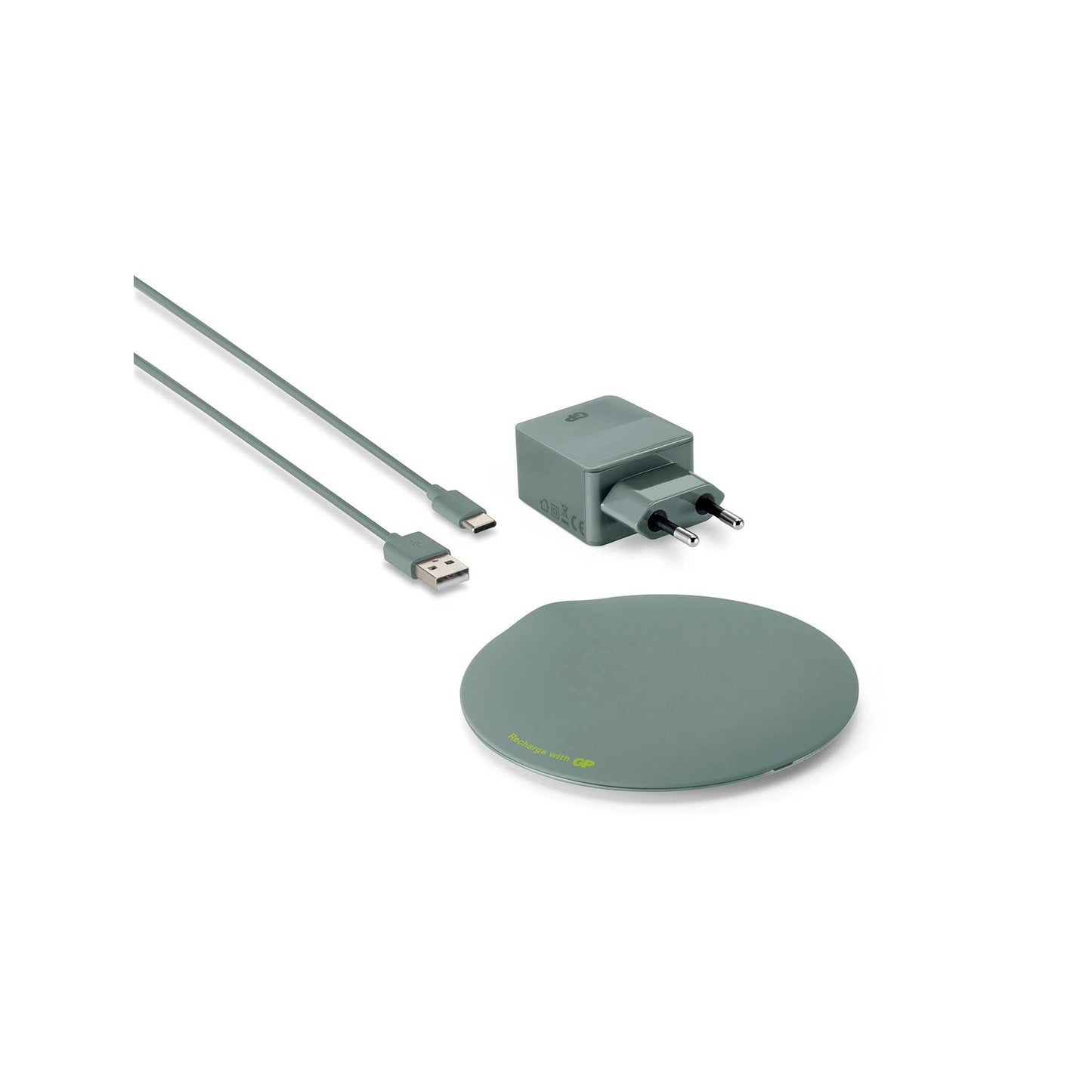 GP QP1A wireless Charger 15W grey USB-C 165QP1AGREY