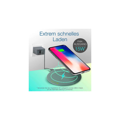 GP QP1A wireless Charger 15W grey USB-C 165QP1AGREY