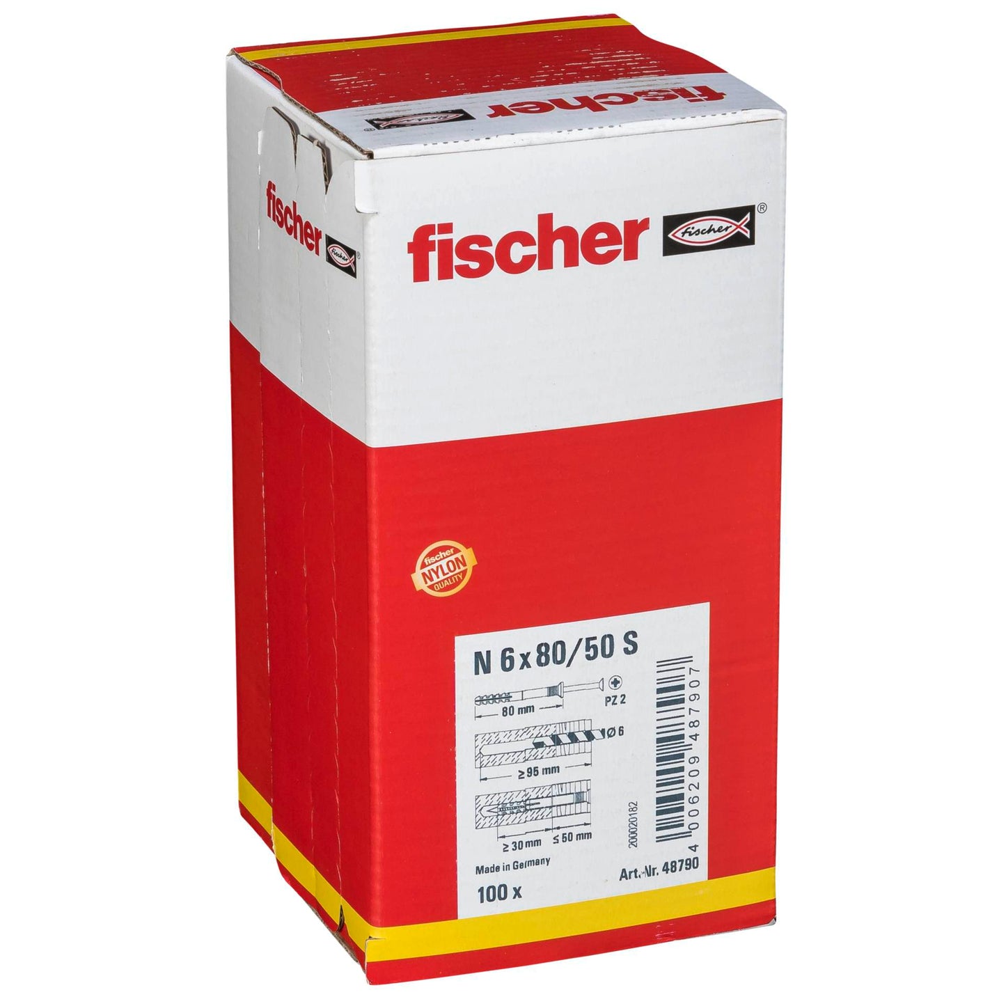 Fischer Nail Anchor N 6x80/50 S 100 pcs.