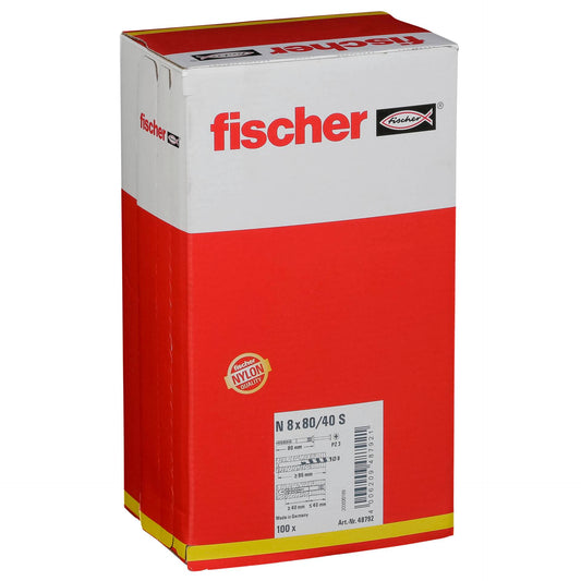 Fischer Nail Anchor N 8x80/40 S 100 pcs.