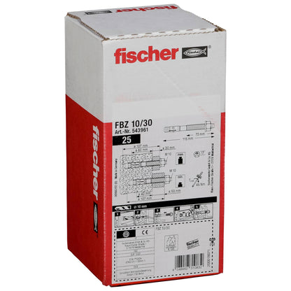 Fischer Bolt Anchor FBZ 10/30 25 pcs