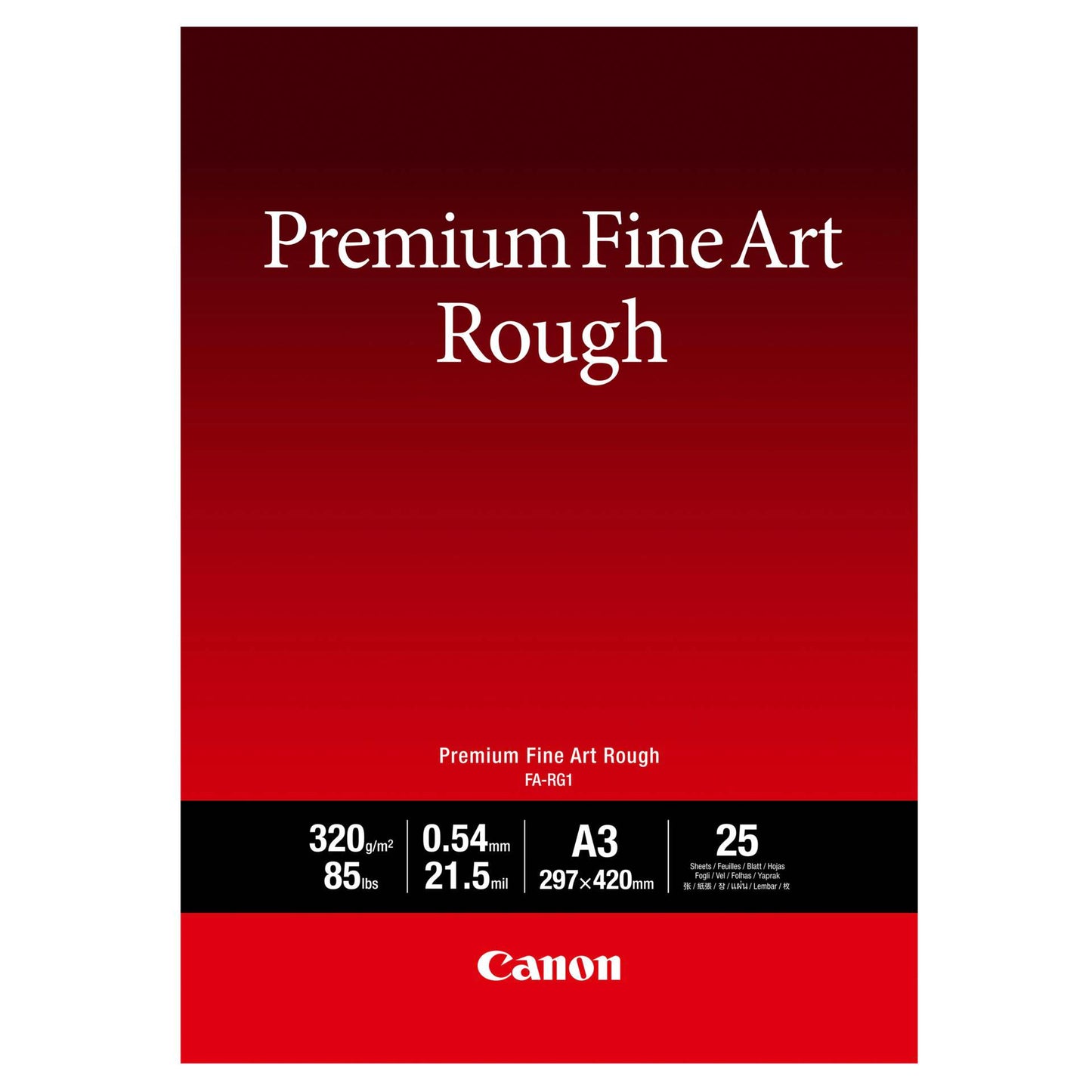 Canon FA-RG 1 Premium Fine Art Rough A 3, 25 Sheet, 320 g