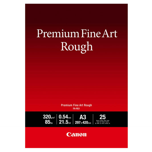 Canon FA-RG 1 Premium Fine Art Rough A 3, 25 Sheet, 320 g
