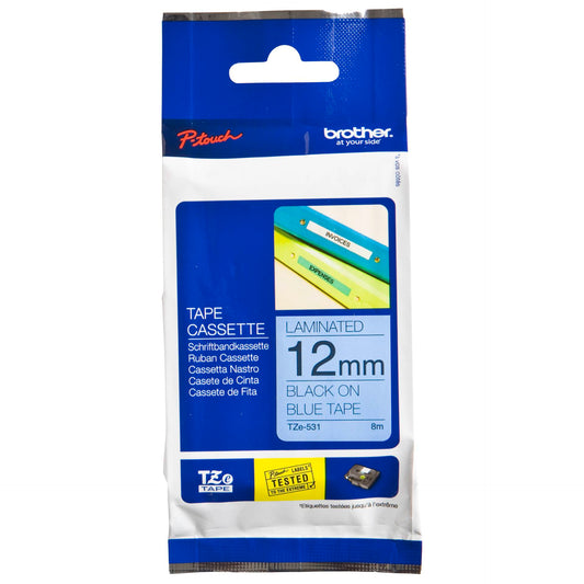 Brother labelling tape TZE-531 blue/black   12 mm