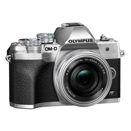 Olympus OM-D E-M10 Mark IV Kit + 14-42 Pancake Zoom silver