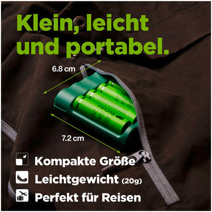 GP ReCyko B4D45 4-fold LCD 4Port Docking St. + 4x AA NiMh 2100mAh