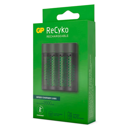 GP ReCyko M451/270 4-Port USB Charger incl. 4xAA NiMh 2600mAh