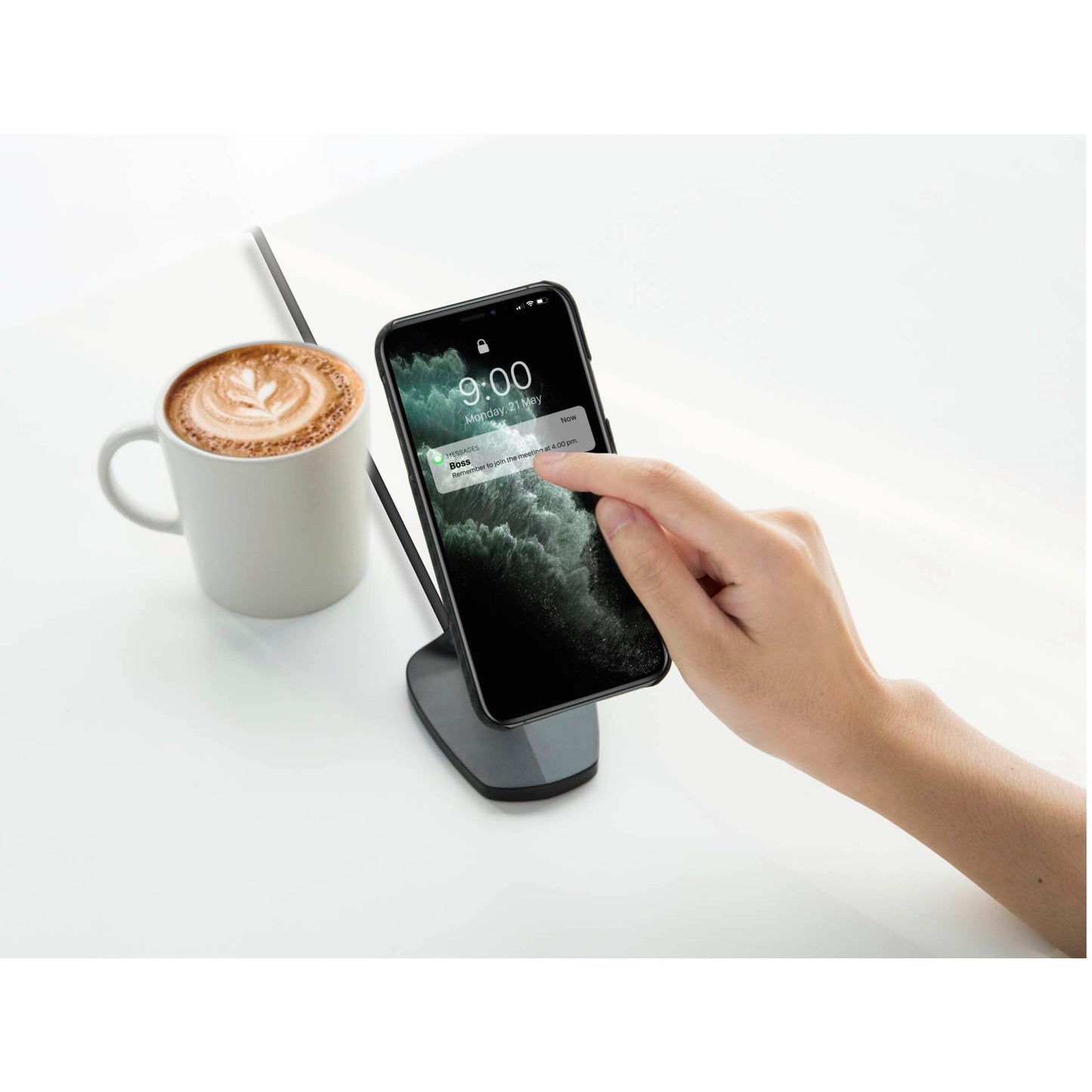 Pitaka MagEzMount Qi DeskTop Black