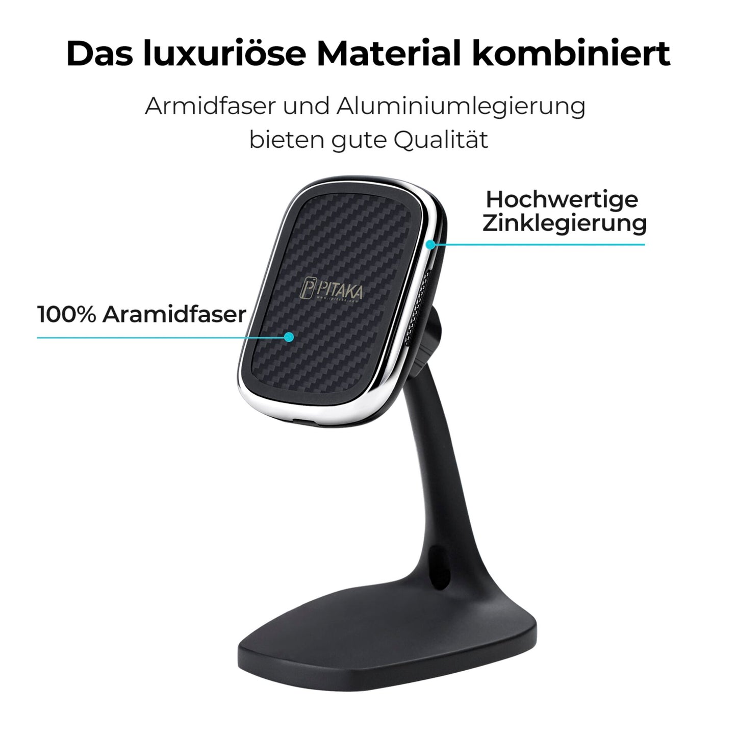 Pitaka MagEzMount Qi DeskTop Black