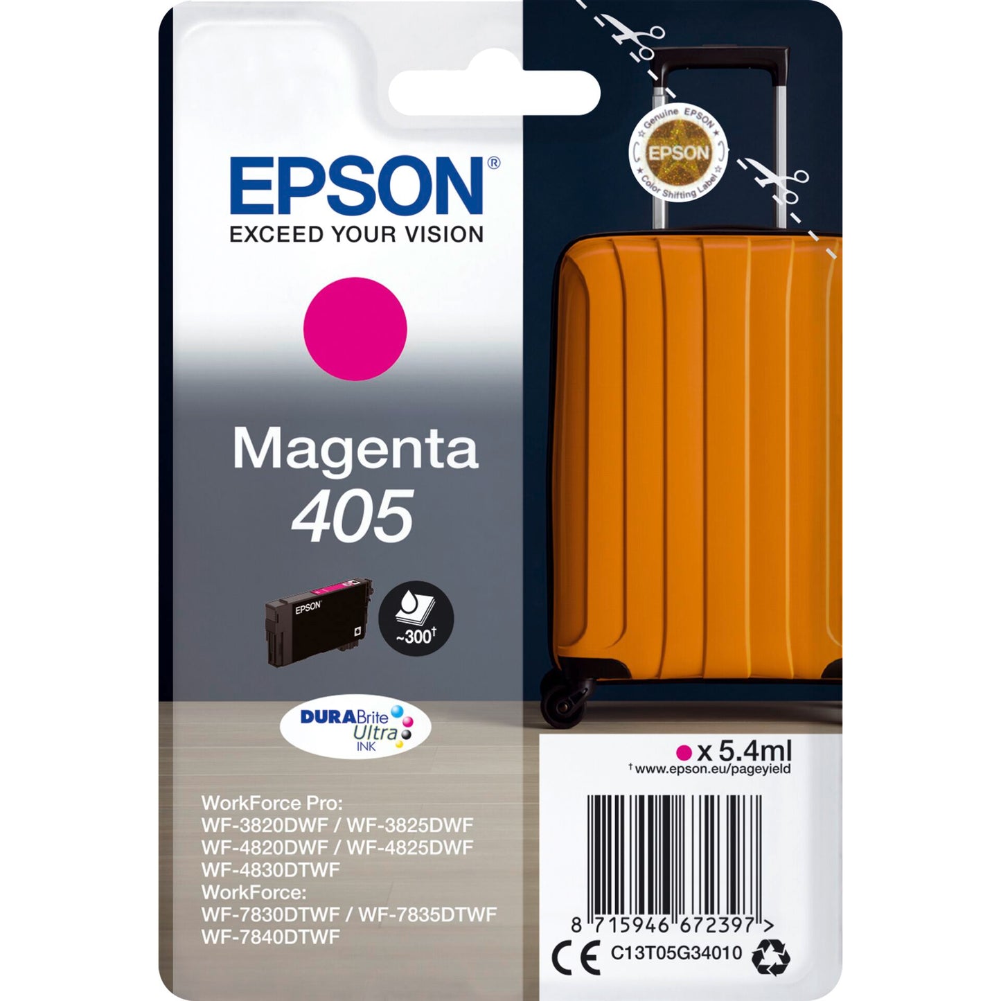 Epson ink cartridge magenta DURABrite Ultra Ink 405   T 05G3