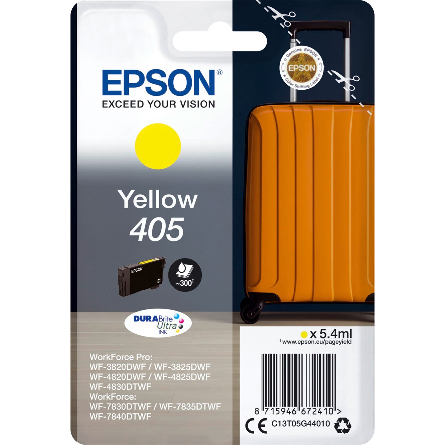 Epson ink cartridge yellow DURABrite Ultra Ink 405   T 05G4