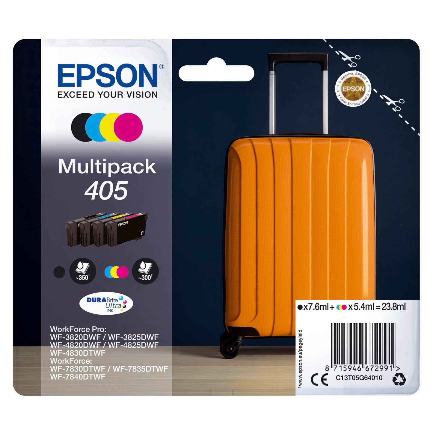 Epson DURABrite Ultra Multipack (4 colors) 405            T 05G6