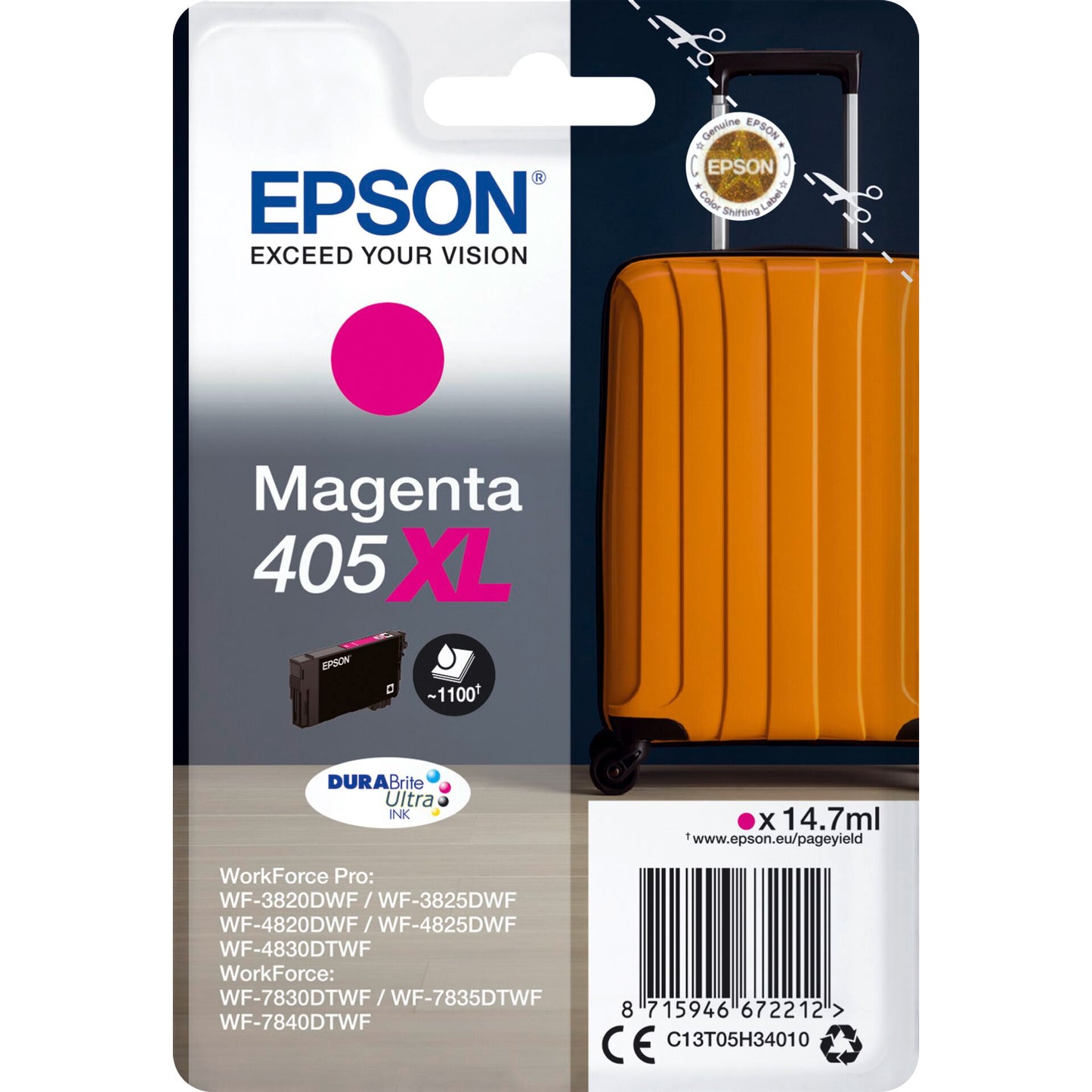 Epson ink cartridge magenta DURABrite Ultra Ink 405XL T 05H3