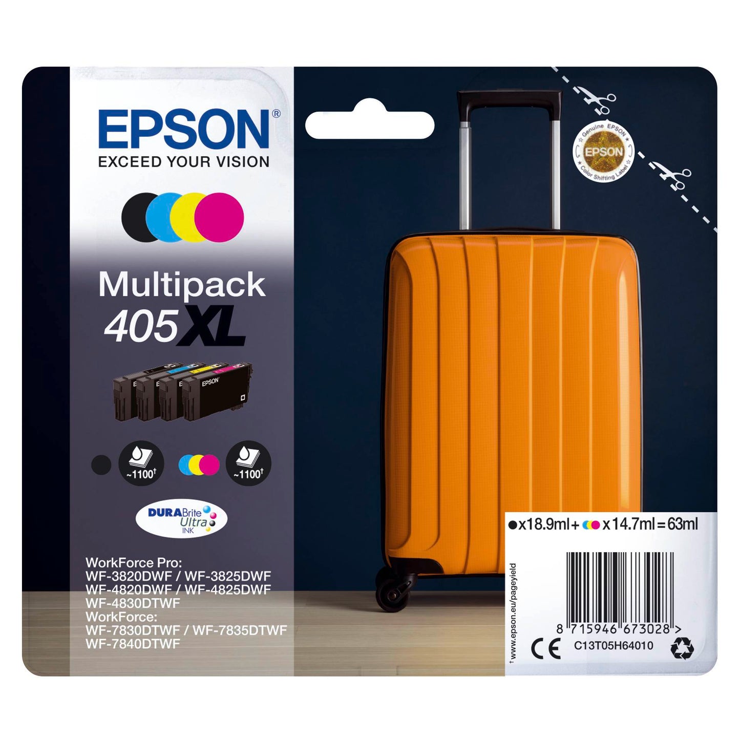 Epson DURABrite Ultra Multipack (4 colors) 405 XL         T 05H6