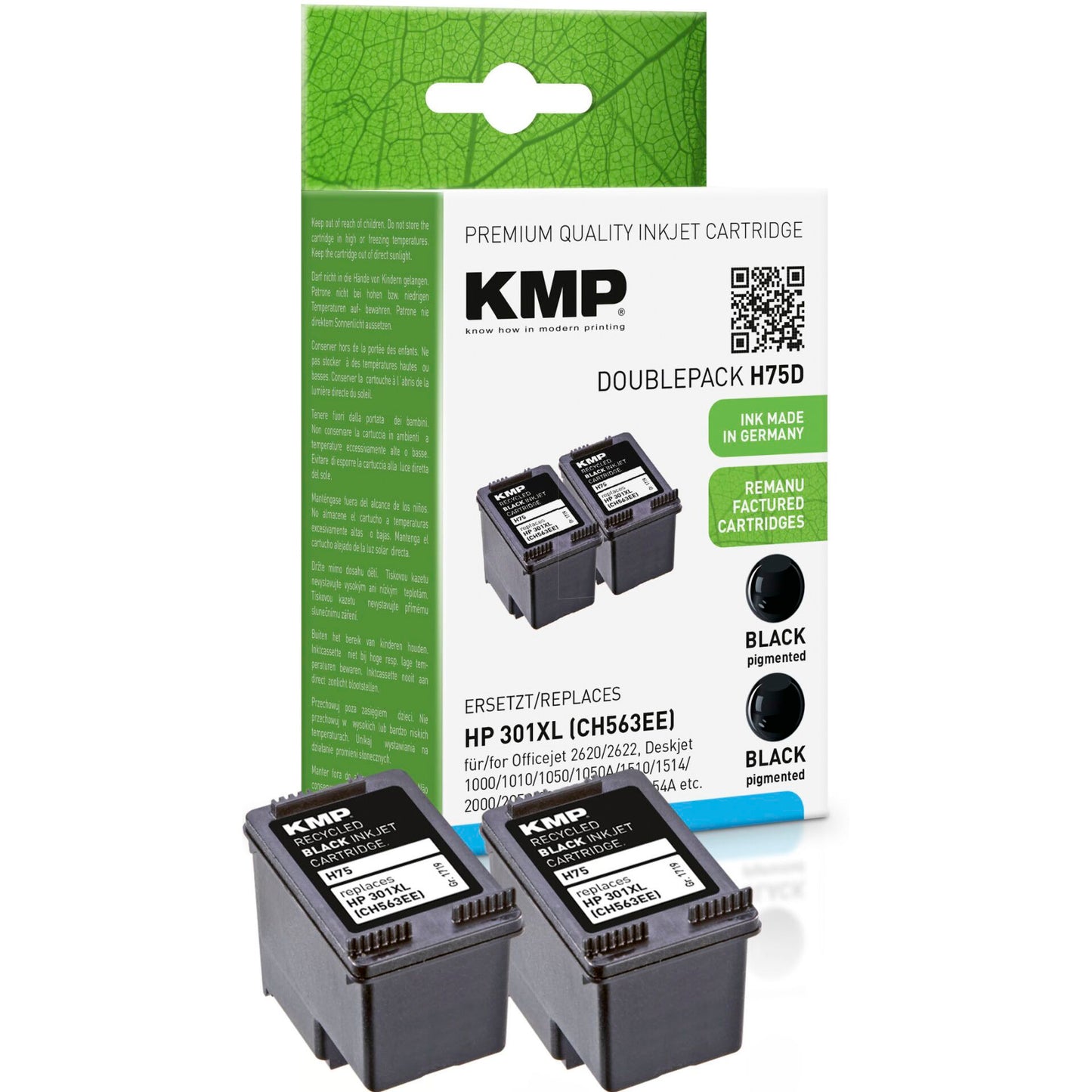KMP H75D ink cartridge sw DP compatible with HP CH 563 EE