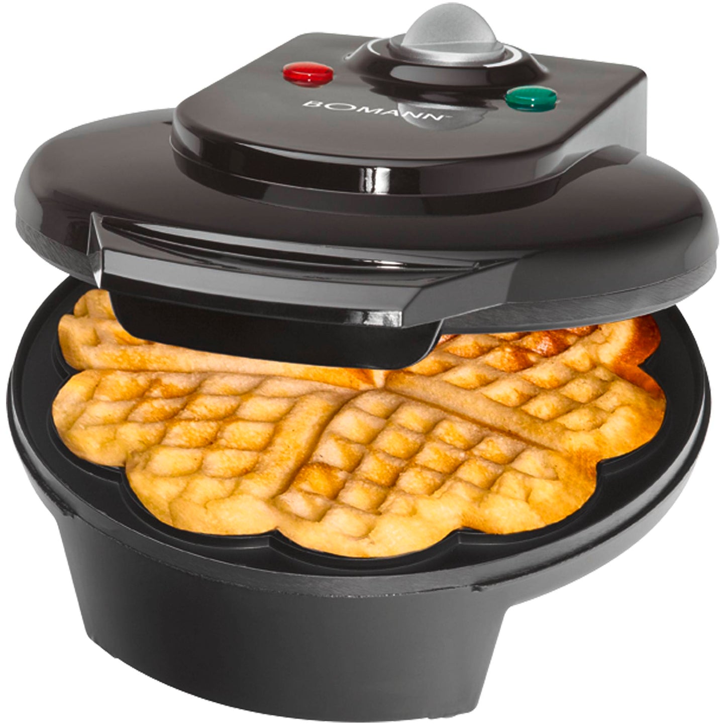 Bomann WA 5018 CB black Heart Waffle Maker