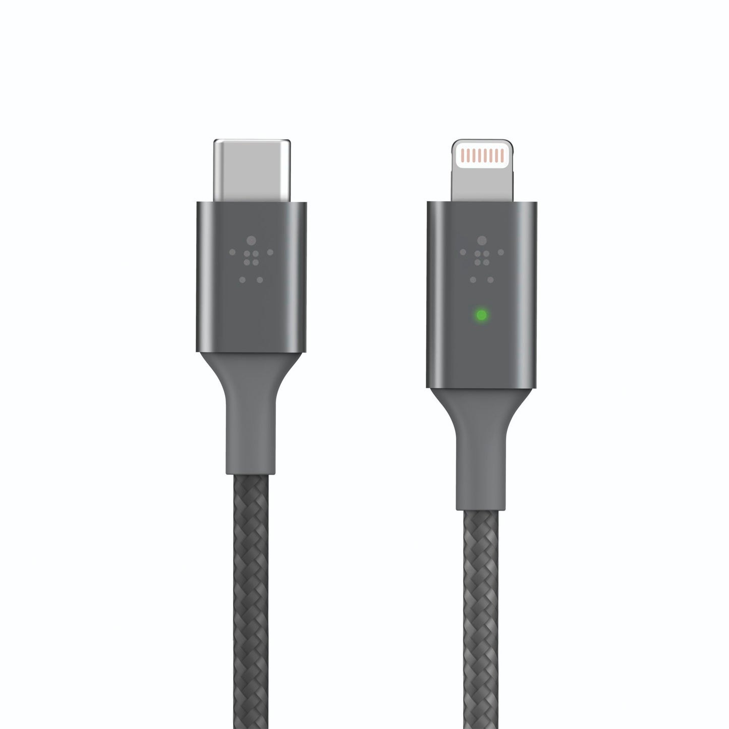 Belkin Smart LED Cable grey 1,2m USB-C / Lightning   CAA006bt04GR