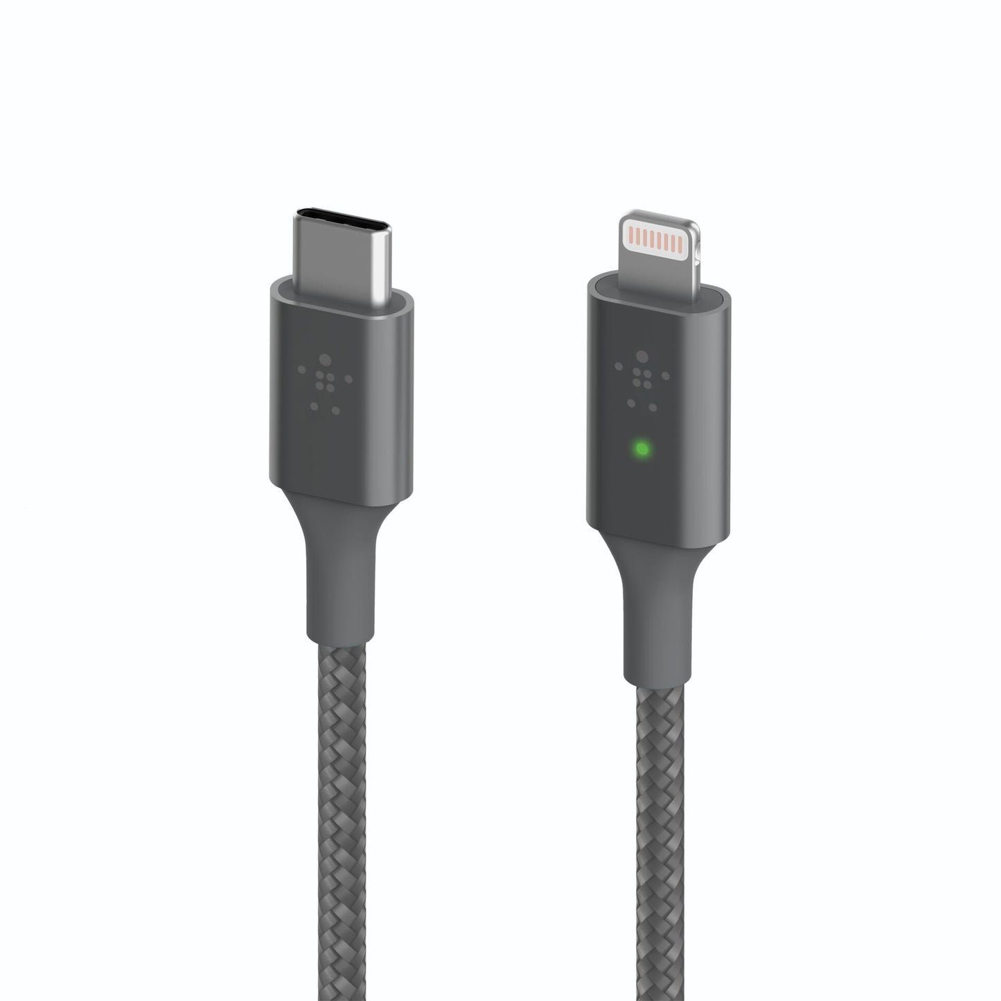 Belkin Smart LED Cable grey 1,2m USB-C / Lightning   CAA006bt04GR