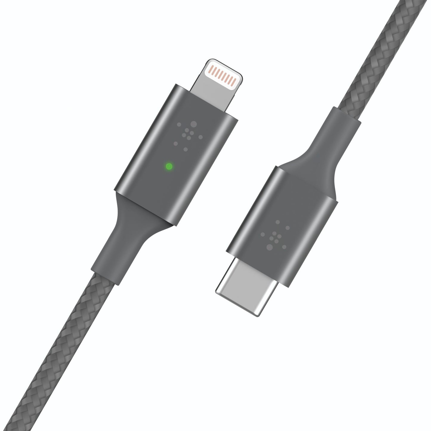 Belkin Smart LED Cable grey 1,2m USB-C / Lightning   CAA006bt04GR