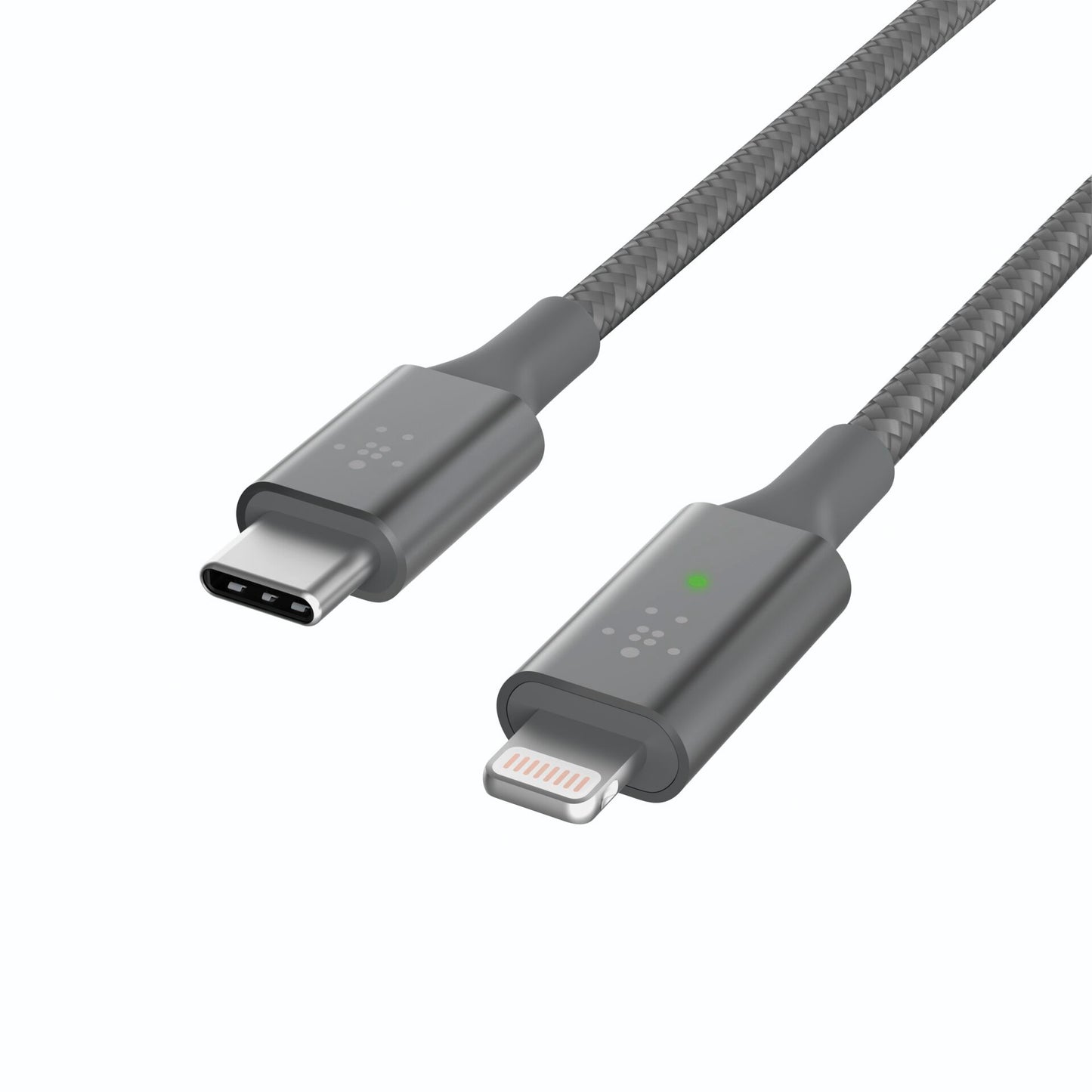 Belkin Smart LED Cable grey 1,2m USB-C / Lightning   CAA006bt04GR