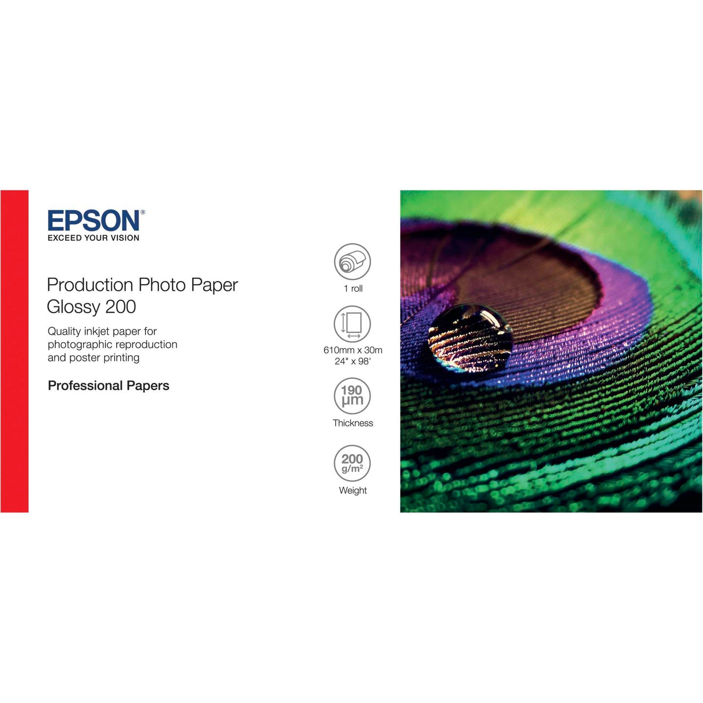 Epson Production Photo Glossy 61 cm x 30 m, 200 g   C13S450371
