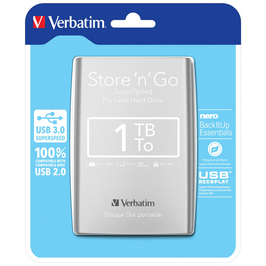 Verbatim Store n Go 2,5      1TB USB 3.0 silver             53071