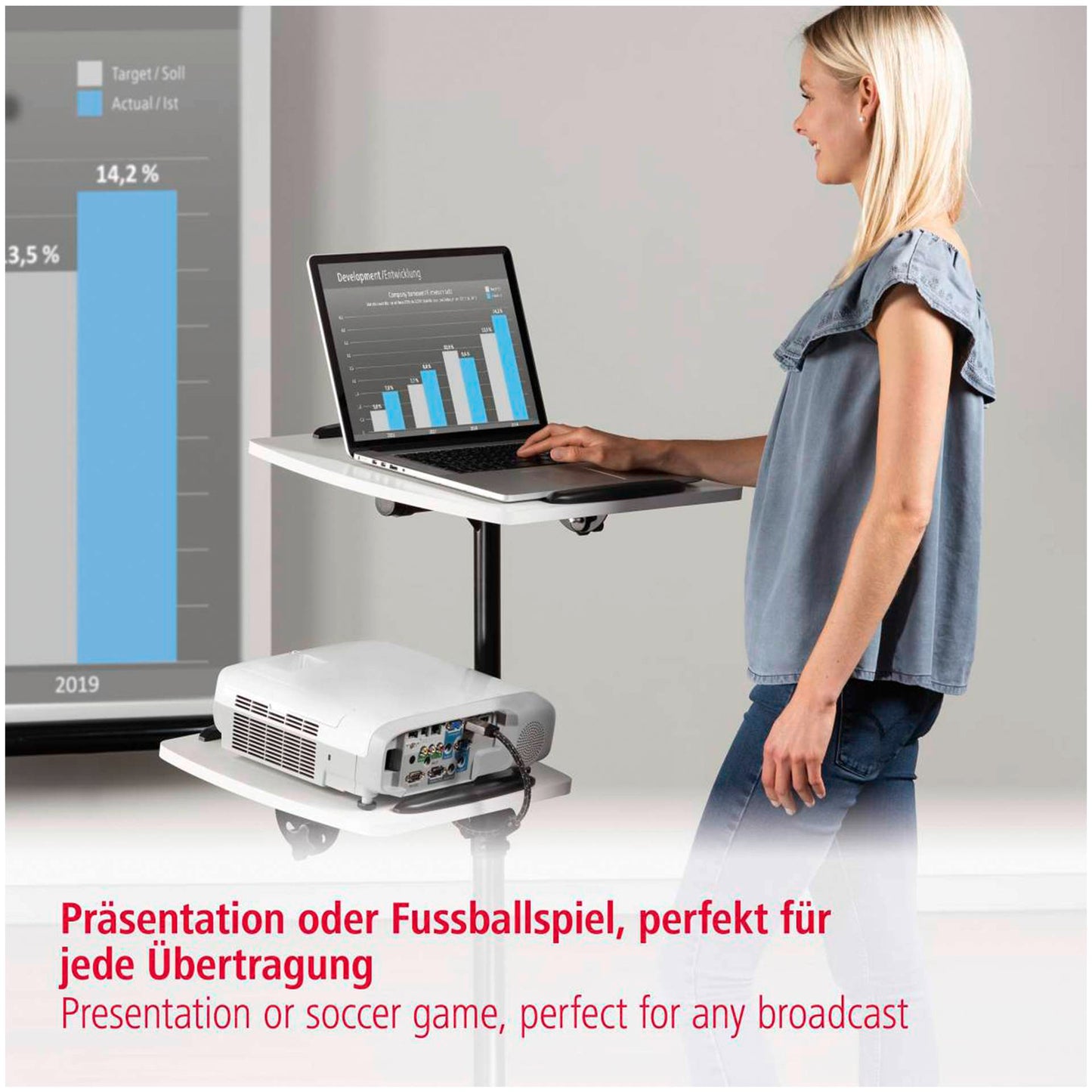 Hama Beamer Table with 2 Levels 77510