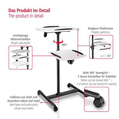 Hama Beamer Table with 2 Levels 77510