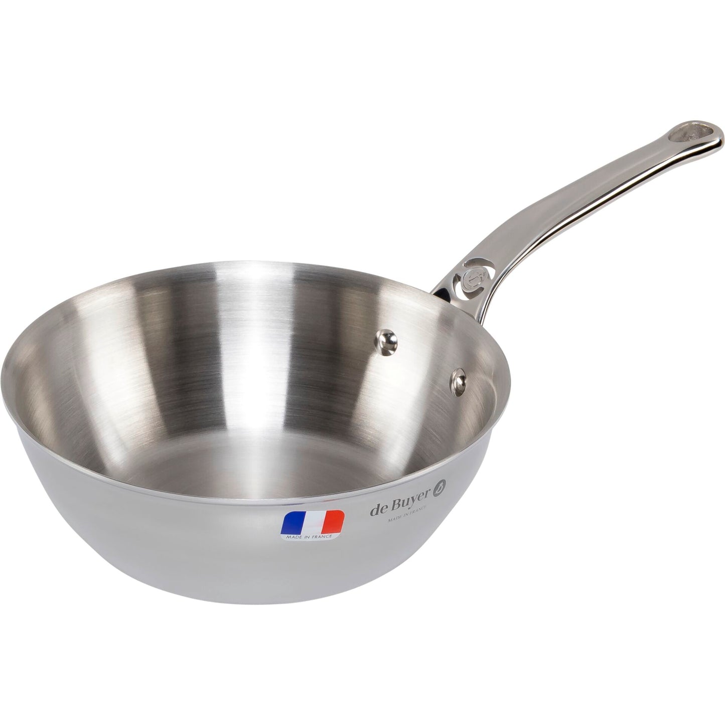 De Buyer Affinity Sauté Pan Stainless Steel curved  20 cm