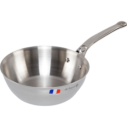De Buyer Affinity Sauté Pan Stainless Steel curved  20 cm