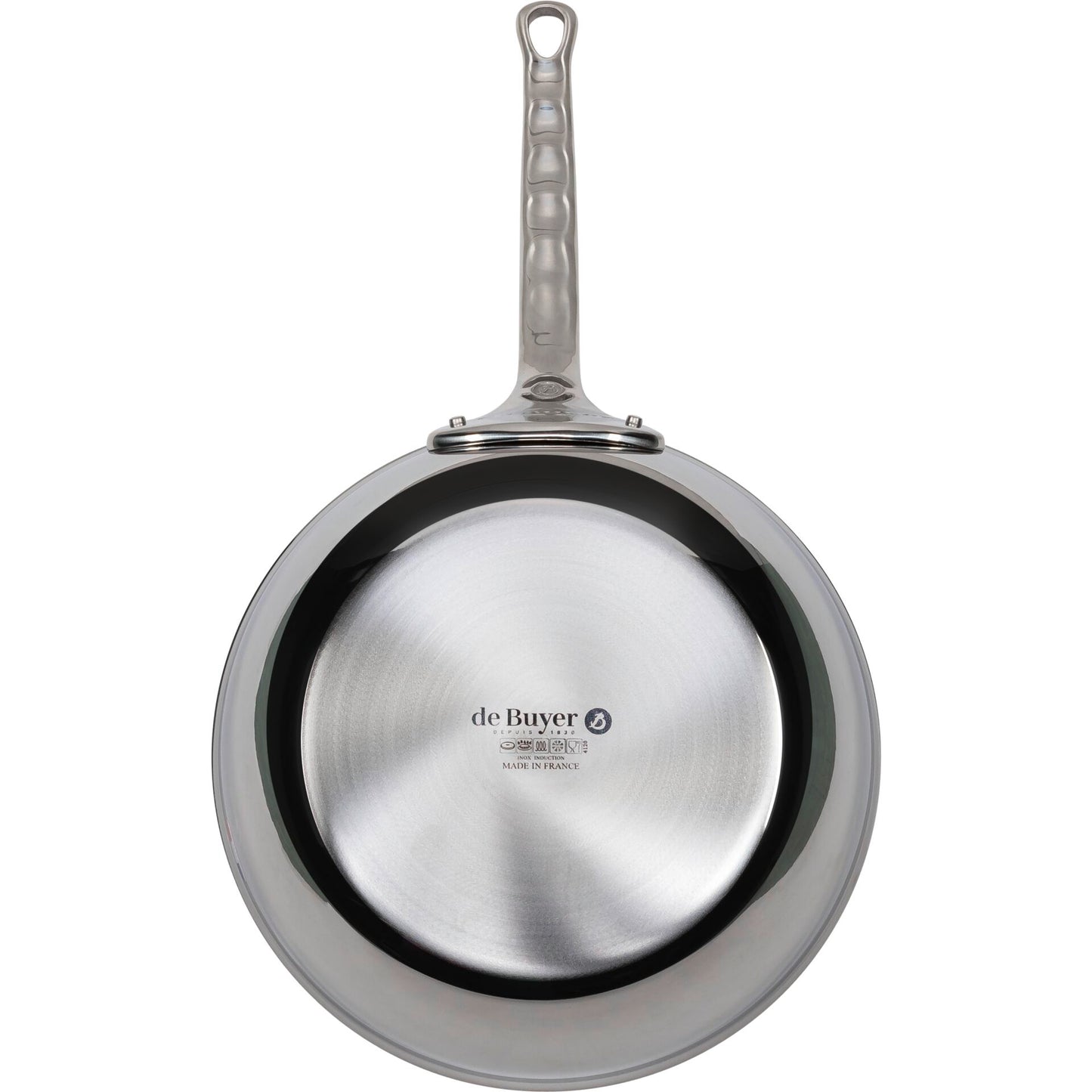 De Buyer Affinity Sauté Pan Stainless Steel curved  24 cm