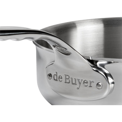De Buyer Affinity Sauté Pan Stainless Steel curved  24 cm