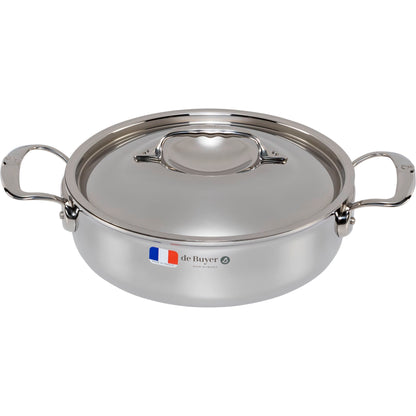 De Buyer Affinity Saucepot low with lid 24 cm