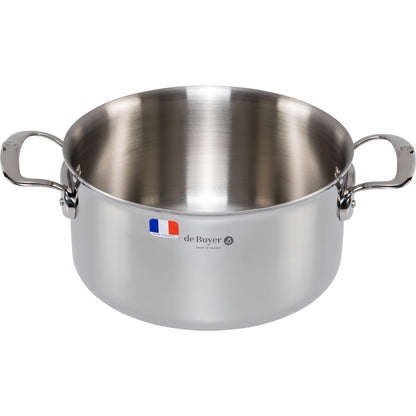 De Buyer Affinity Saucepot Stainless Steel with lid 24 cm