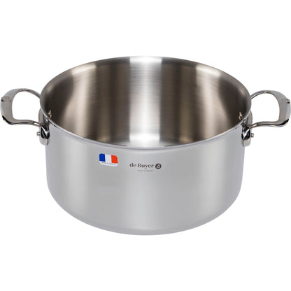 De Buyer Affinity Saucepot Stainless Steel with lid 28 cm