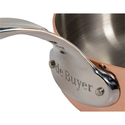 De Buyer Prima Matera Sauté Pan Copper/steel 16cm straight ind.