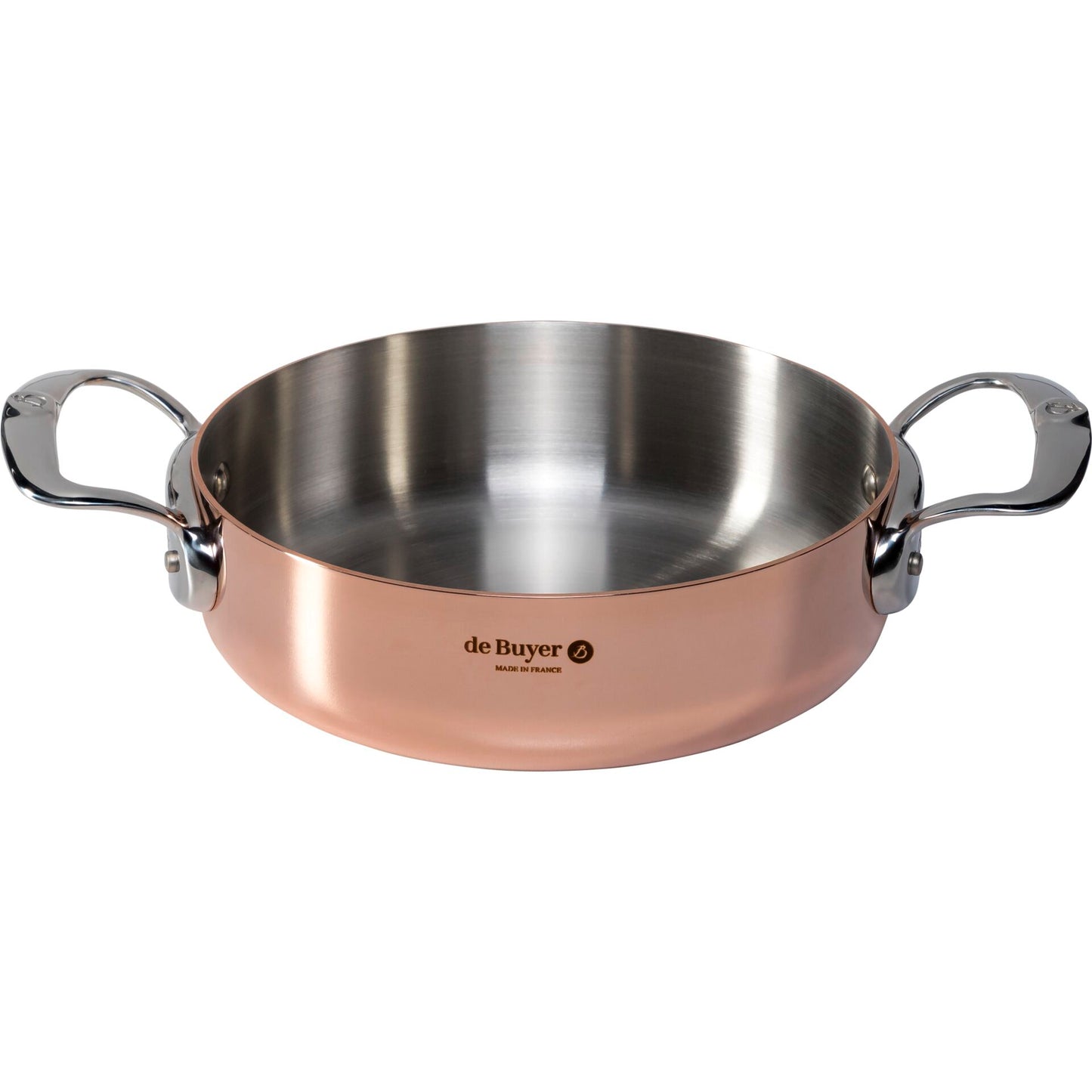 De Buyer Prima Matera Saucepot copper/steel low 20cm induction