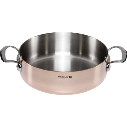 De Buyer Prima Matera Saucepot copper/steel low 28cm induction