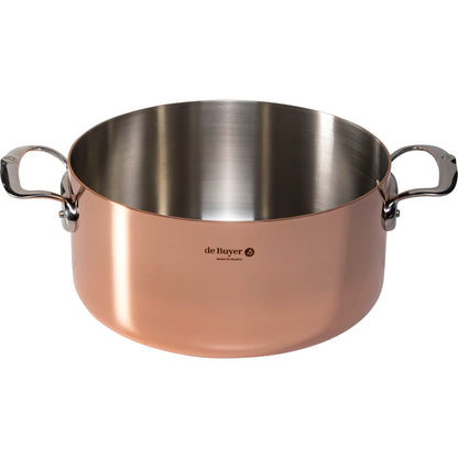 De Buyer Prima Matera Saucepot copper/steel 28 cm induction