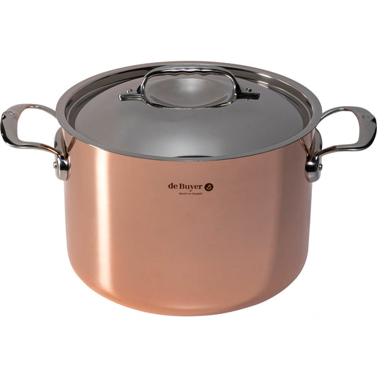 De Buyer Prima Matera Saucepot copper/steel high 24cm induction
