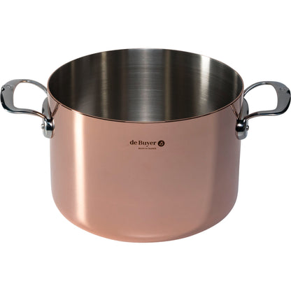 De Buyer Prima Matera Saucepot copper/steel high 24cm induction