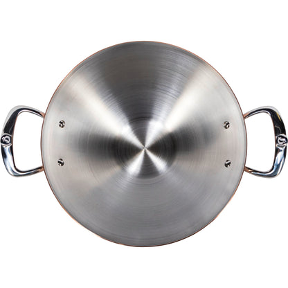 De Buyer Prima Matera Wok induct ion copper/steel with 2 handles